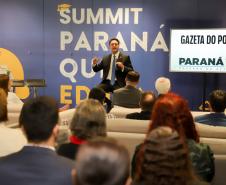 Ratinho Junior destaca conquistas da educação em evento da Gazeta do Povo