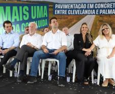Ratinho Junior inaugura segundo trecho da PRC-280, entre Palmas e Clevelândia