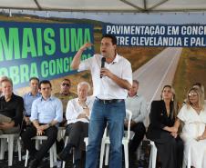 Ratinho Junior inaugura segundo trecho da PRC-280, entre Palmas e Clevelândia