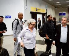 Primeiro voo da Azul direto do Paraguai desembarca lotado no Aeroporto Afonso Pena
