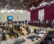Piana enfatiza trabalho do TCE para a sociedade na posse do novo presidente
