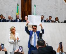 Governador participa da posse do deputado Alexandre Curi como presidente da Alep
