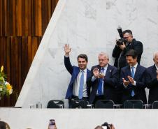 Governador participa da posse do deputado Alexandre Curi como presidente da Alep