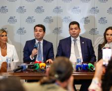 Governador participa da posse do deputado Alexandre Curi como presidente da Alep