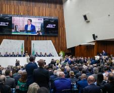Governador participa da posse do deputado Alexandre Curi como presidente da Alep