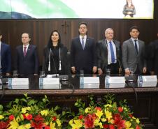 Governador participa da posse de Lidia Maejima, primeira mulher a presidir o TJPR