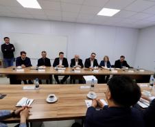 Darci Piana visita obras de nova fábrica bilionária da LG em Fazenda Rio Grande