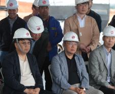 Darci Piana visita obras de nova fábrica bilionária da LG em Fazenda Rio Grande