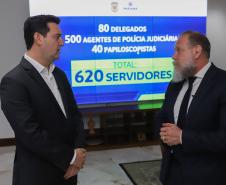 Ratinho Junior anuncia contratação de 620 policiais para reforçar o quadro da Polícia Civil