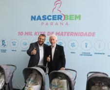 Com carrinhos e acessórios, Estado inicia distribuição inédita de 10 mil kits para mães e bebês