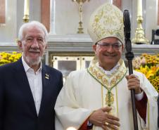 Piana participa da posse de Dom Paulo Alves Romão como bispo de Paranaguá, no Litoral