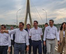 Ratinho Junior e presidente do Paraguai visitam obras dos acessos da Ponte da Integração