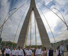 Ratinho Junior e presidente do Paraguai visitam obras dos acessos da Ponte da Integração
