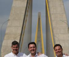 Ratinho Junior e presidente do Paraguai visitam obras dos acessos da Ponte da Integração