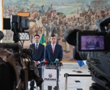 Ratinho Junior recebe Santiago Peña para debater novas oportunidades entre Paraná e Paraguai