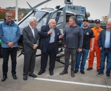 Paraná reforça fiscalização ambiental com 50 caminhonetes e novo helicóptero