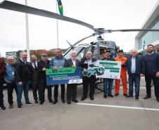 Paraná reforça fiscalização ambiental com 50 caminhonetes e novo helicóptero