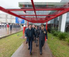 Governador inaugura Escola Superior de Bombeiro Militar e entrega 64 viaturas à corporação