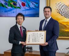 Governador Ratinho Junior é homenageado com honraria da província japonesa de Hyogo