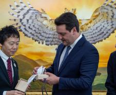 Governador Ratinho Junior é homenageado com honraria da província japonesa de Hyogo