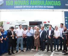 Governador entrega 150 ambulâncias com UTIs para todas as regiões do Paraná