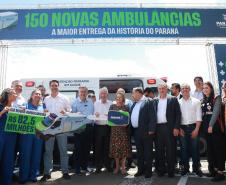 Governador entrega 150 ambulâncias com UTIs para todas as regiões do Paraná