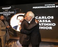 Ratinho Junior é eleito pela segunda vez personalidade do ano no prêmio TOPVIEW