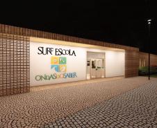 Estado inicia obras de escola de surfe para atender mais de 600 crianças no Litoral