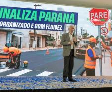 Estado autoriza R$ 183 milhões para reforçar sinalização urbana nos 399 municípios