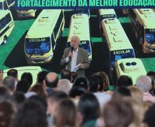 Estado inicia entrega de 687 ônibus escolares para 340 municípios