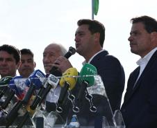 “Perseverança venceu o impossível”, diz Ratinho Junior na inauguração da Ponte de Guaratuba
