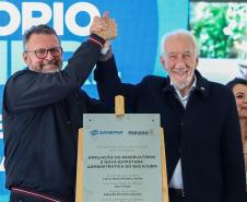 Sanepar inaugura centro que aumenta em 60% a reservação de água no Norte de Curitiba
