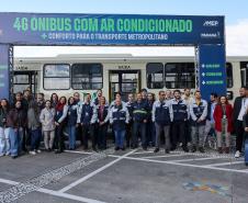 Frota da RMC ganha 46 novos ônibus com ar-condicionado e câmera de segurança