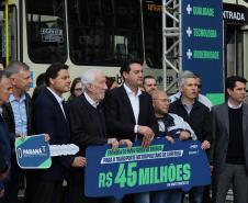 Frota da RMC ganha 46 novos ônibus com ar-condicionado e câmera de segurança