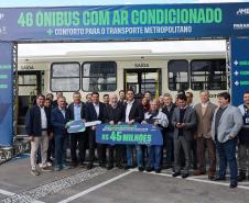 Frota da RMC ganha 46 novos ônibus com ar-condicionado e câmera de segurança