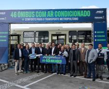 Frota da RMC ganha 46 novos ônibus com ar-condicionado e câmera de segurança