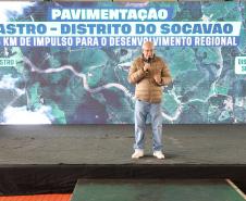 Governador autoriza início das obras de pavimentação da Estrada do Socavão, em Castro