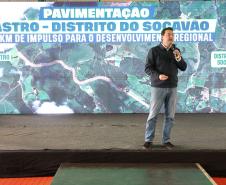 Governador autoriza início das obras de pavimentação da Estrada do Socavão, em Castro
