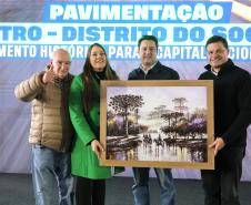 Governador autoriza início das obras de pavimentação da Estrada do Socavão, em Castro