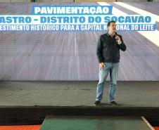Governador autoriza início das obras de pavimentação da Estrada do Socavão, em Castro