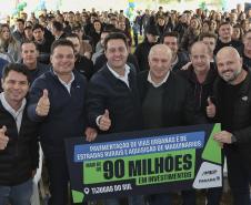 Ratinho Junior libera R$ 90,7 milhões para pavimentação de estrada turística e outras obras em Tijucas do Sul