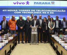 Governador anuncia parceria de R$ 192 milhões com a Vivo para ampliar cobertura de telefonia e internet