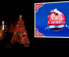 150 atrações: Piana participa do lançamento da programação do Natal de Curitiba 2026