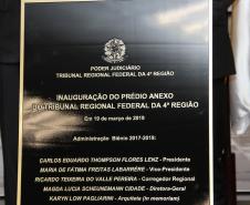 Vice-governador participa da inauguração do novo prédio anexo do TRF 4
 