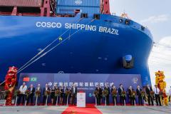 Com atracação de porta-contêiner chinês, Paranaguá estreia nova rota marítima