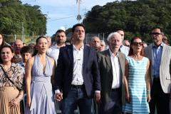 “Perseverança venceu o impossível”, diz Ratinho Junior na inauguração da Ponte de Guaratuba