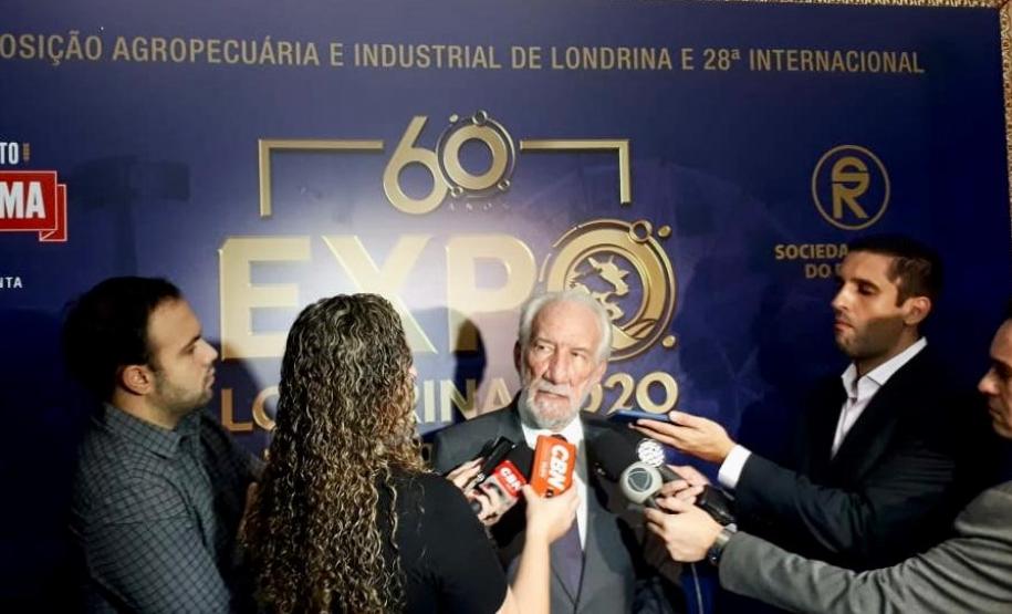 Vice-governador participa do lançamento da 60ª  Expo Londrina 2020