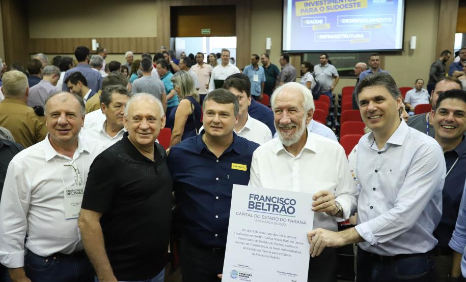 Francisco Beltrão é sede administrativa do Governo do Estado