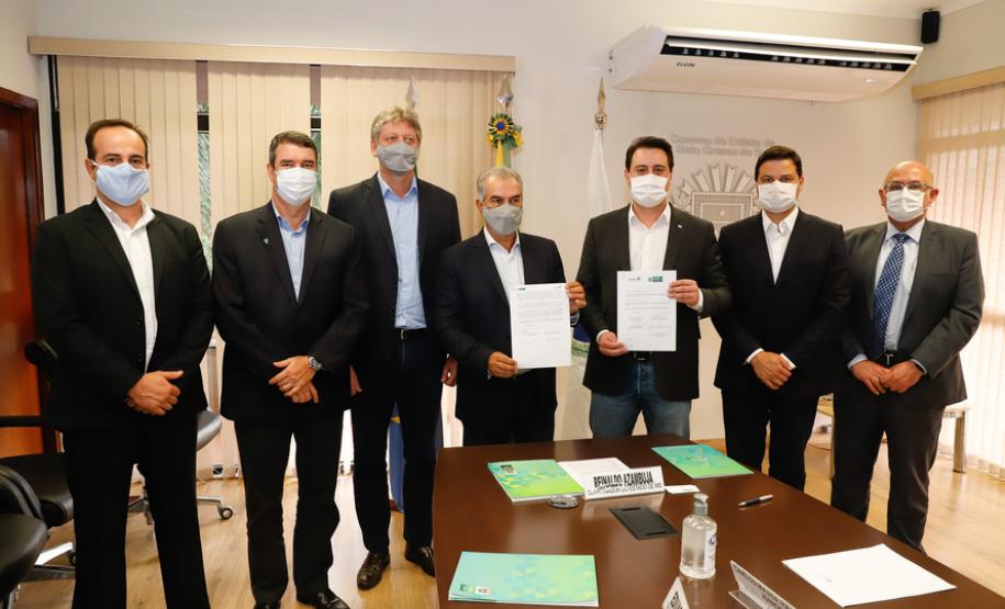 Paraná e Mato Grosso do Sul firmam acordo para ampliar malha ferroviária