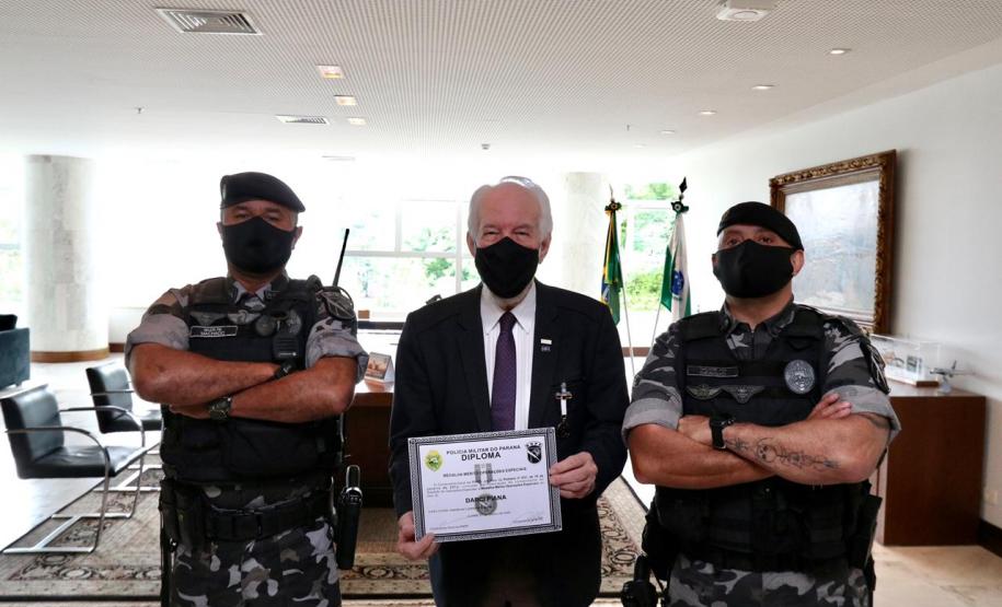 Bope entrega medalha a vice-governador